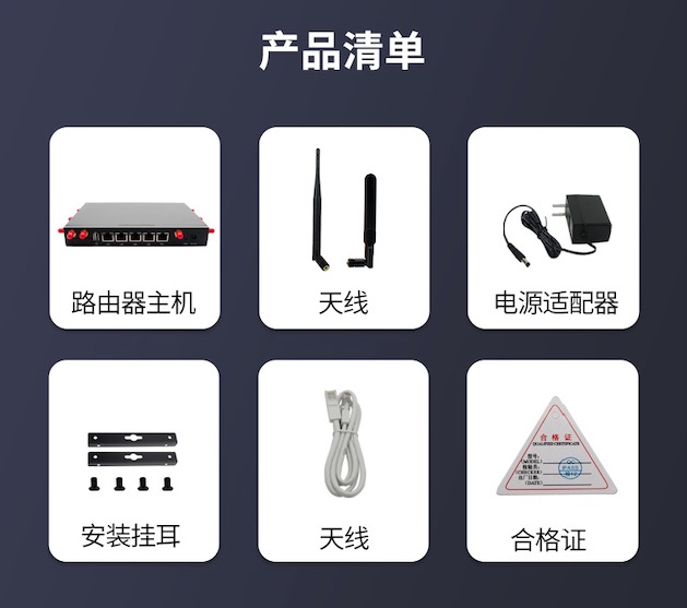 Yinghua Industrial Grade 5-Port Full Gigabit 5G4G Router 485/232 Serial Port Transmission 1200M Dual Band WIFI