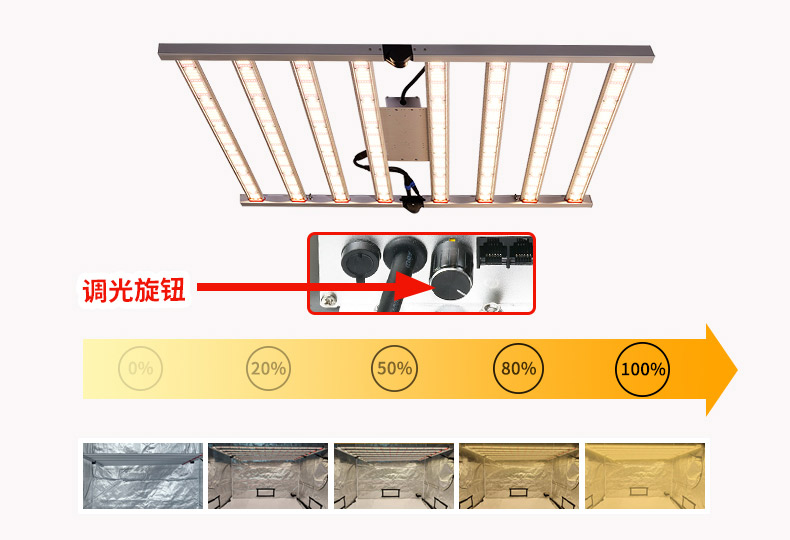 640w high-power hemp family full spectrum plant lamp 1000w octopus Grow light