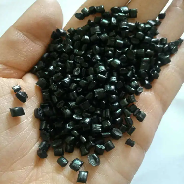 黑色布角尼龙颗粒 注塑级 橡胶复合材料 pa6再生塑料
