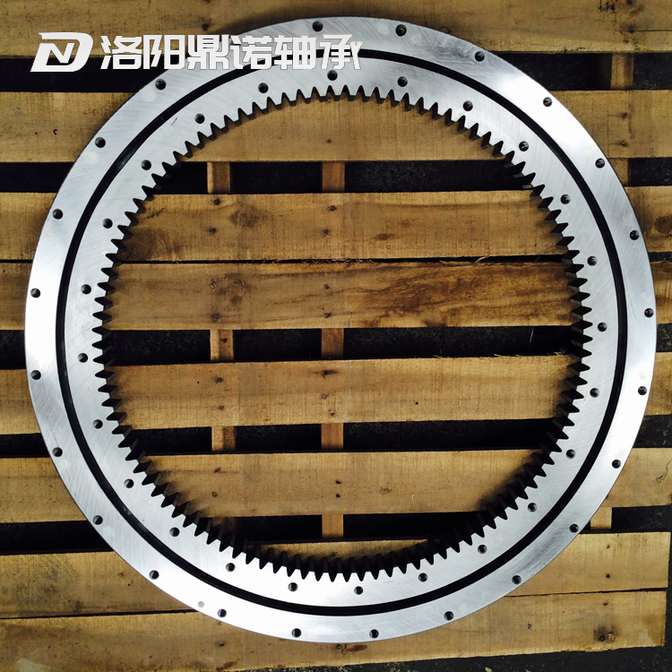 Inner toothed rotary table bearing, non elevation precision, thin-walled light rotary bearing, four point contact ball rotary bearing