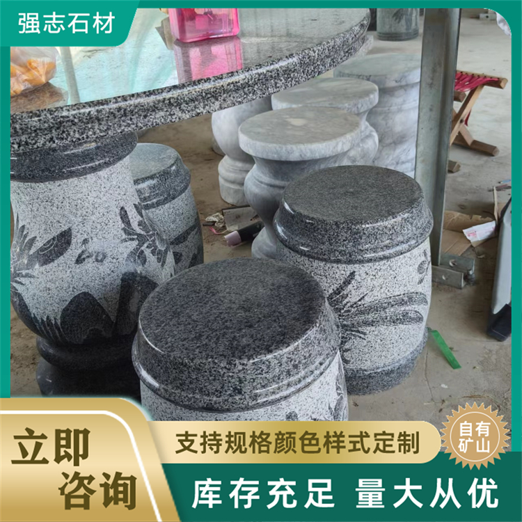 Stone table, stone stool, White Marble table, outdoor furnishings, garden display, carved shape, spot