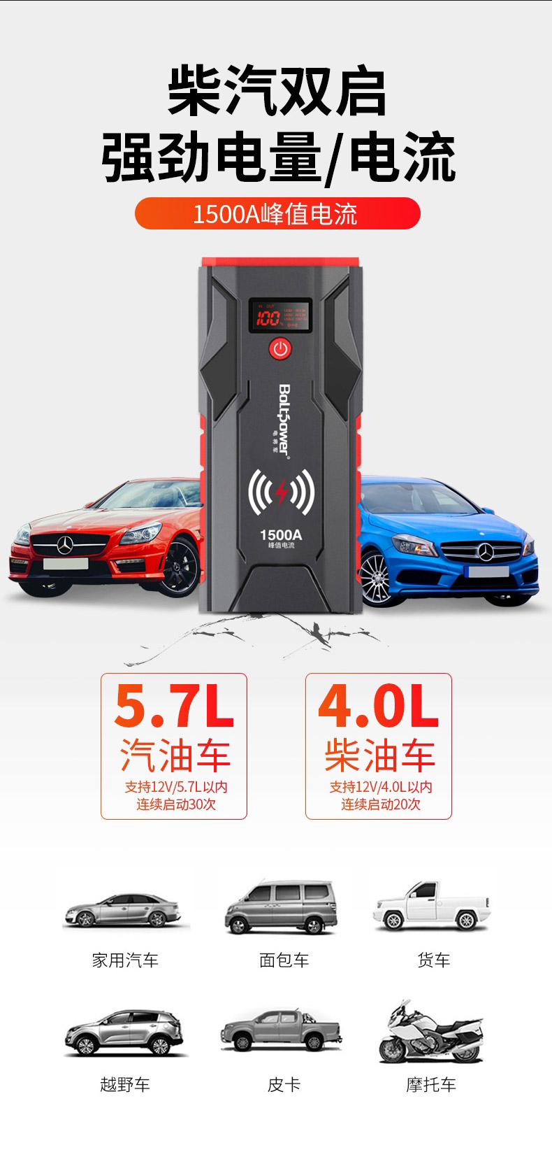 Electric General G33 Portable Multifunctional Vehicle Emergency Power Supply Fast Rescue Strong Start Power Supply Manufacturer