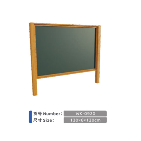 Anticorrosive wooden transparent painting board for children's outdoor graffiti frame, double-sided blackboard, wooden acrylic flush painting frame