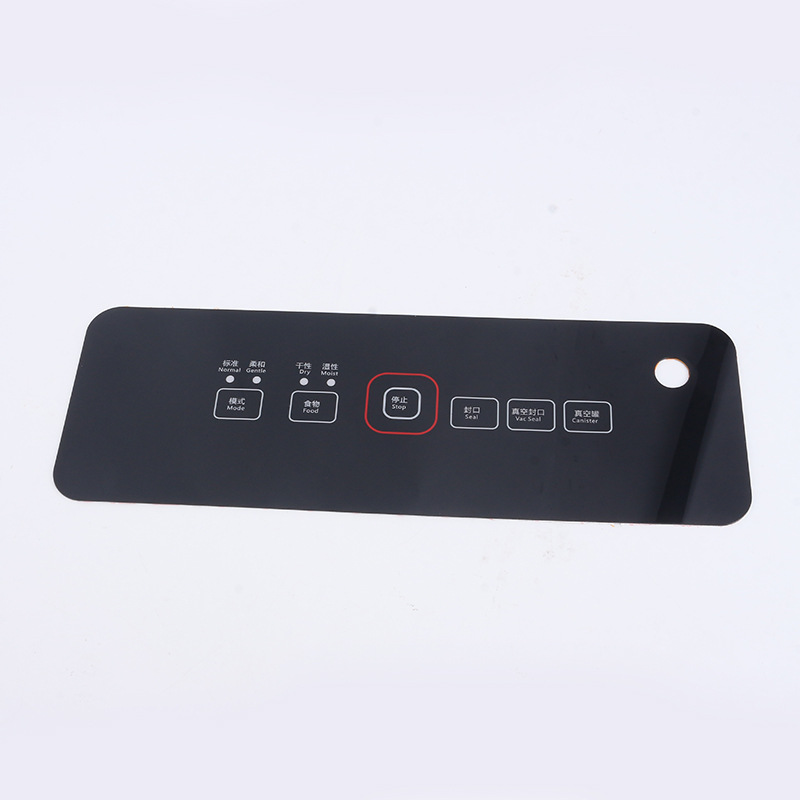 PVC film touch button panel screen printing chassis electrical control panel labeling film surface labeling