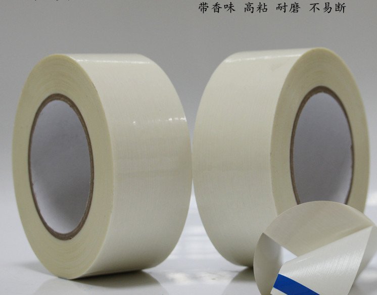 Milky White Fiber Tape High Viscosity Durable Stretch Fiberglass Tape Strong Fixing Power Bundled Packaging