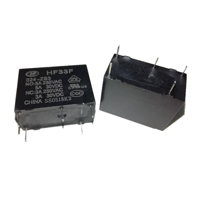 Ultra small medium power 24V relay HF33F/024-ZS3 Hongfa relay 5A conversion power relay