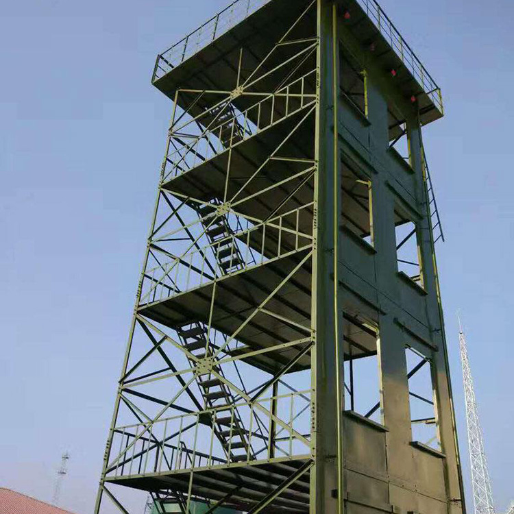 Kaifeng Fire Training Tower Four story Training Expansion Tower Steel Structure Single Window Double Window Training Iron Tower