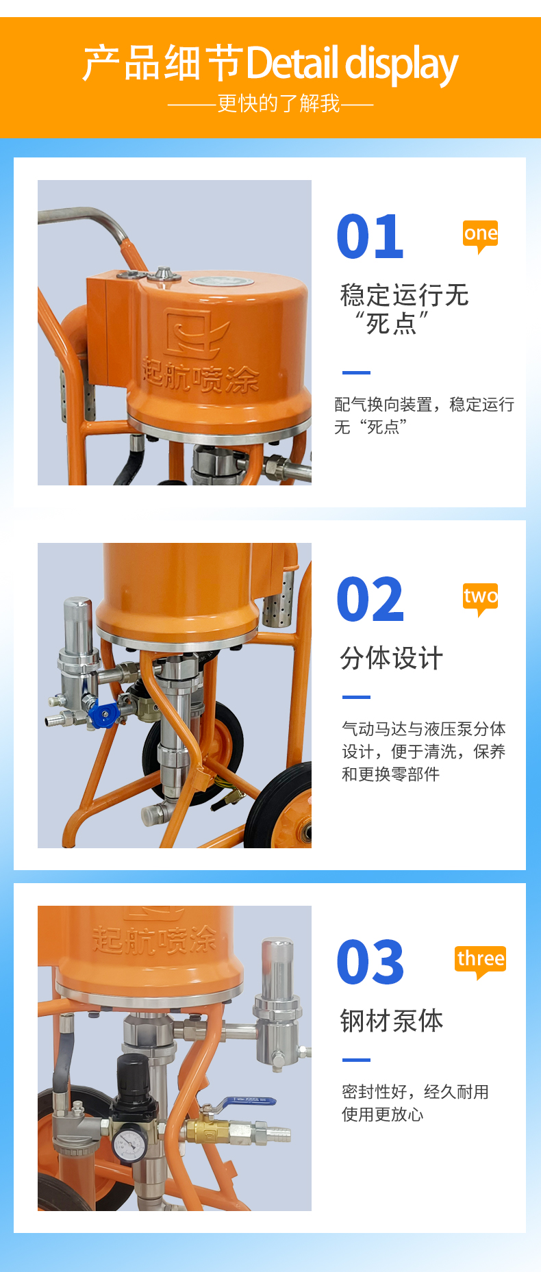 Qihang QH6C Airless Spraying Machine Putty Powder Steel Structure Ship Multifunctional Spraying Equipment Yangtze River Spraying Machine