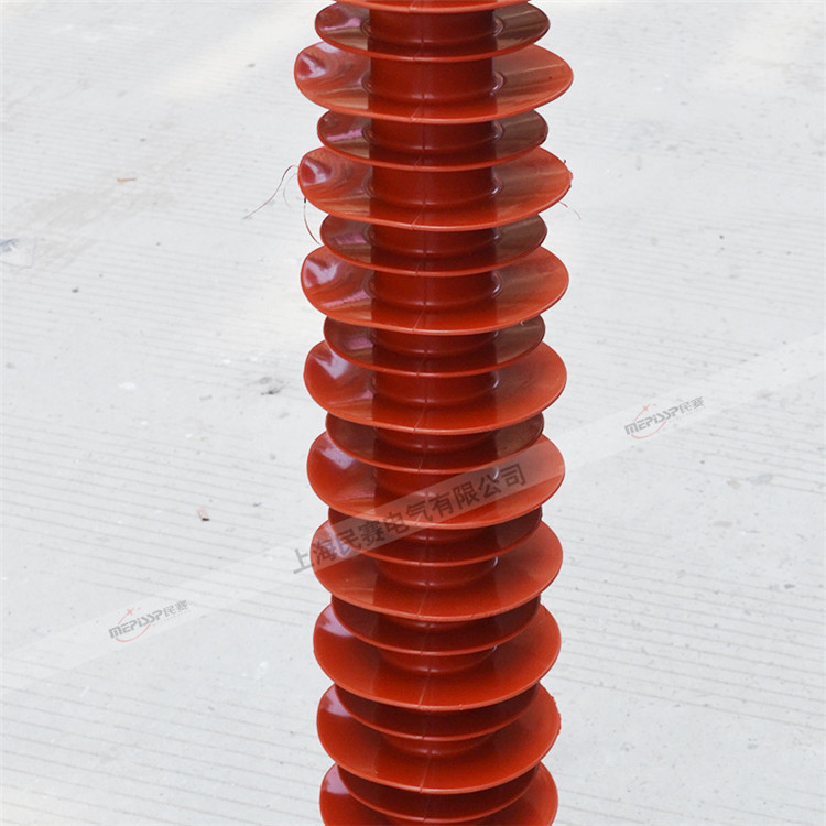 Factory supply of 110KV composite post insulators FZSW-126/10 high-voltage rod type post insulators