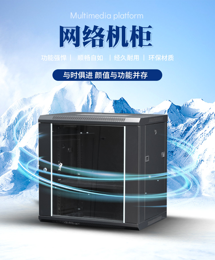 Zhongyue Bohua 6u9u12u Network Cabinet Router Monitoring Hard Disk Network Cable Storage Cabinet Switch Wall Cabinet