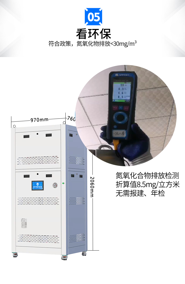 Energy saving equipment for retrofitting ultra-low nitrogen combustion boilers with built-in waste heat recovery and condensation in the gas water heater module