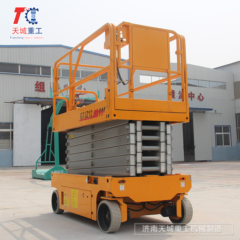 Tiancheng fully automatic lifting platform small high-altitude operation machine can be customized, mobile, flexible, and self scissoring DC