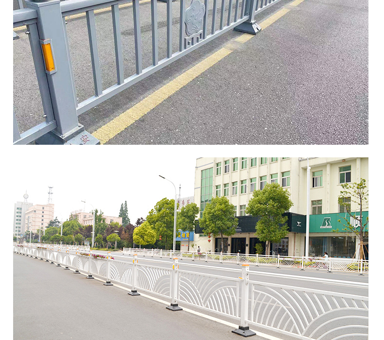 Golden Lotus Chang'an Street Protective Fence Municipal Guardrail Traffic Road Isolation Fence Golden