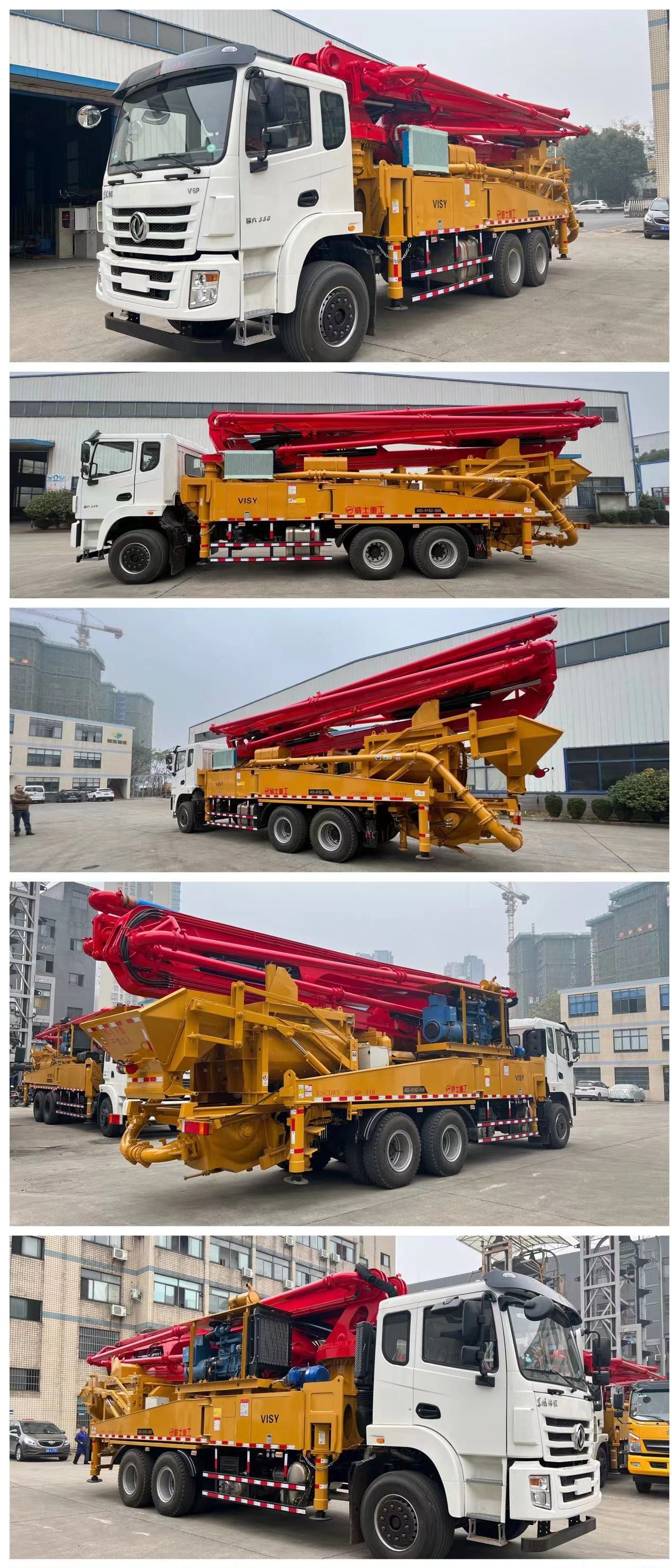 Weishi Heavy Industry Concrete Mixing Integrated Pump Truck, Sky Pump, Ground Pump, Car Pump Production Base Direct Sales