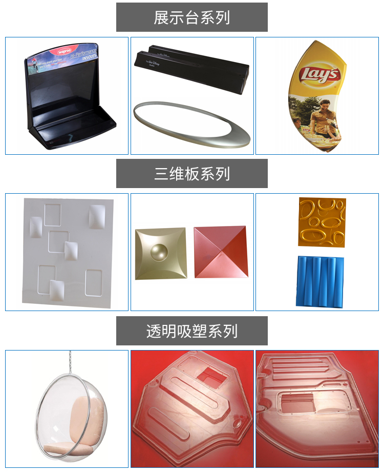 Vacuum Thermoforming of PC/PP/PVC/PET/PMMA plastic sheet for ceiling of electric sightseeing car