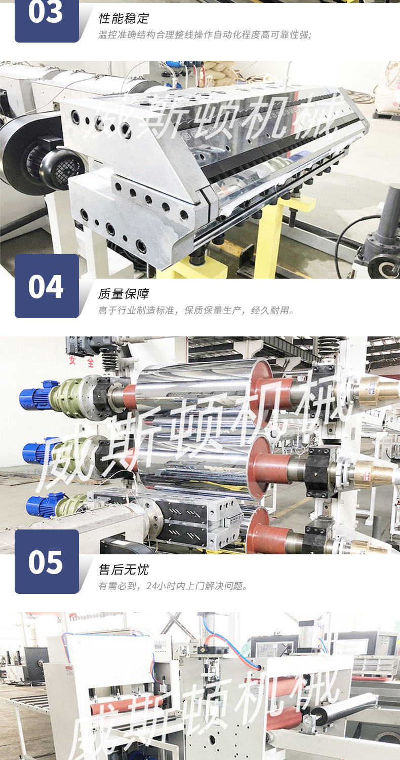 Customized PC/PS/PVC/PP/PMMA/PE sheet production line Plastic sheet extrusion production mechanical equipment processing