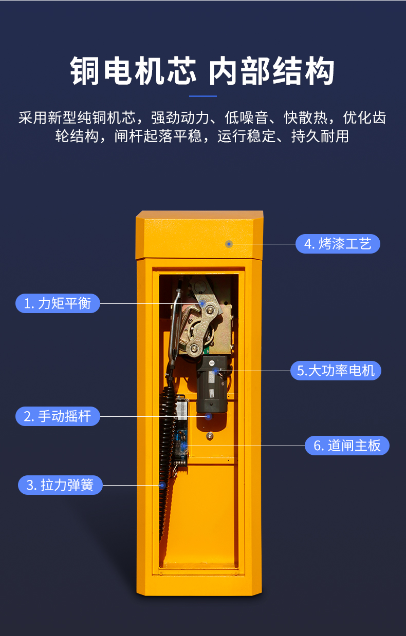 The size of the yellow double-layer barrier gate of the enterprise entrance and exit intelligent toll system can be customized