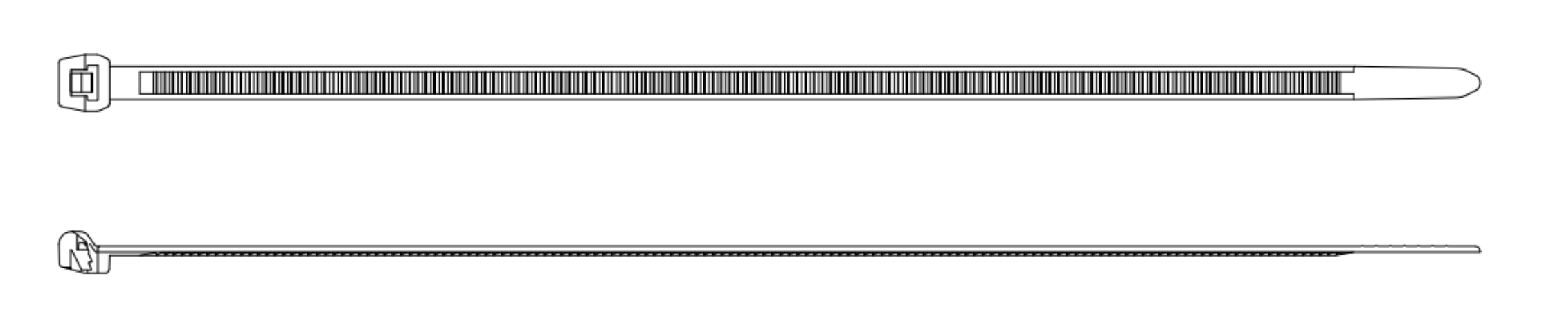 Special self-locking nylon binding belt Reverse tooth binding belt Reverse tooth Cable tie