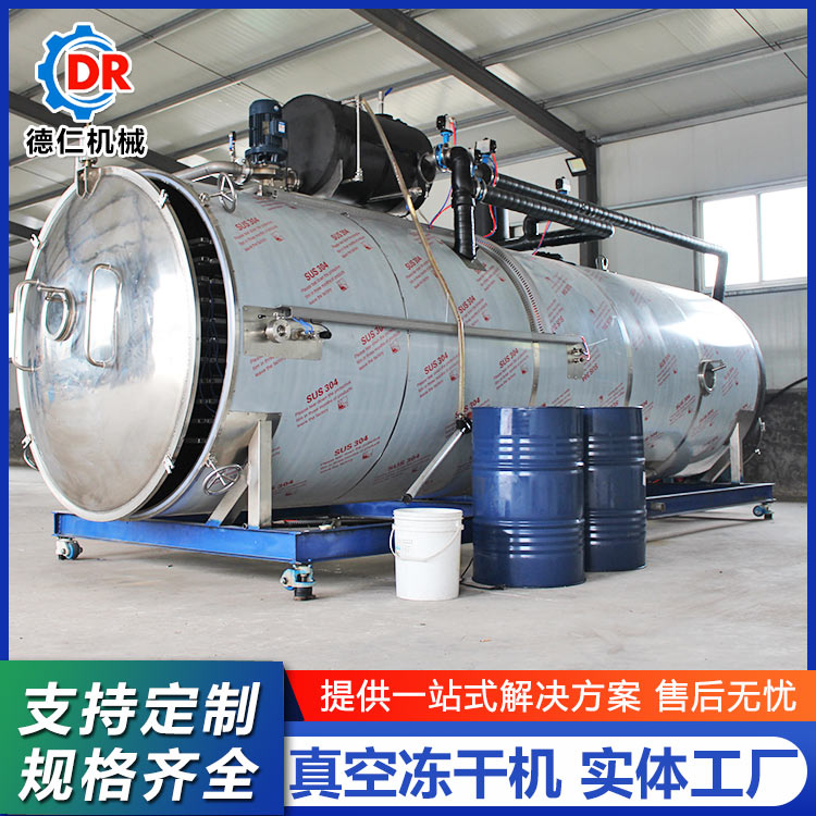 Deren Machinery Matsutake Freeze Drying Equipment Small Vacuum Freeze Drying Machine Cold Trap Device Widely Used