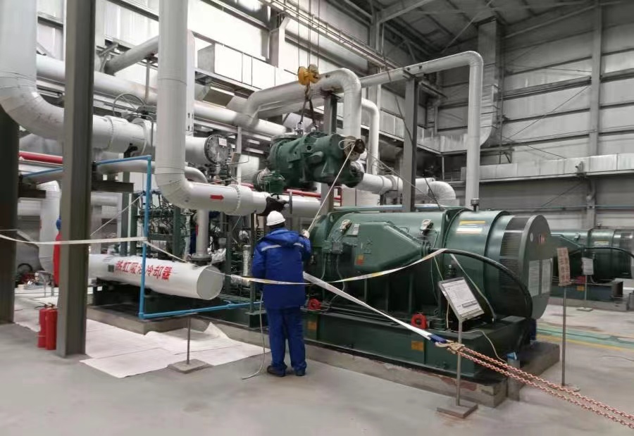 Overhaul of BOG gas recovery compressor, maintenance of LNG natural gas liquefaction precooling equipment, centrifugal chiller unit