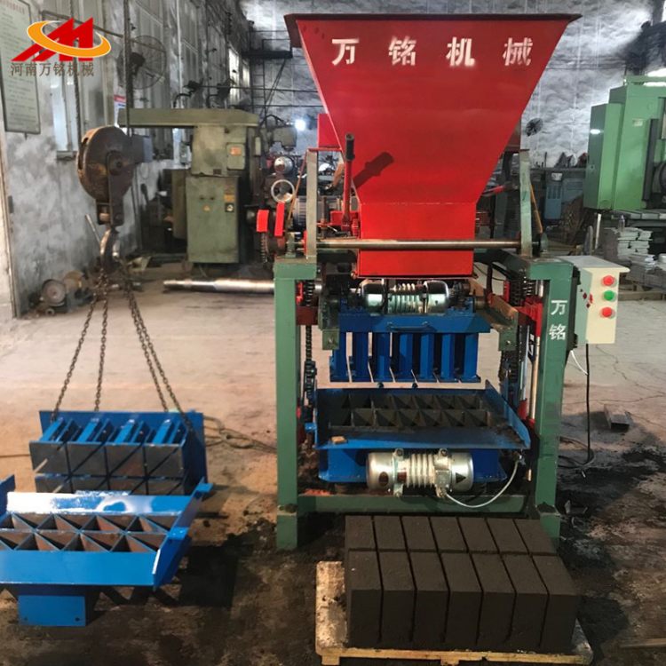 万铭4-35C多功能免烧水泥砌块成型机 粉煤灰水泥标砖机建材设备