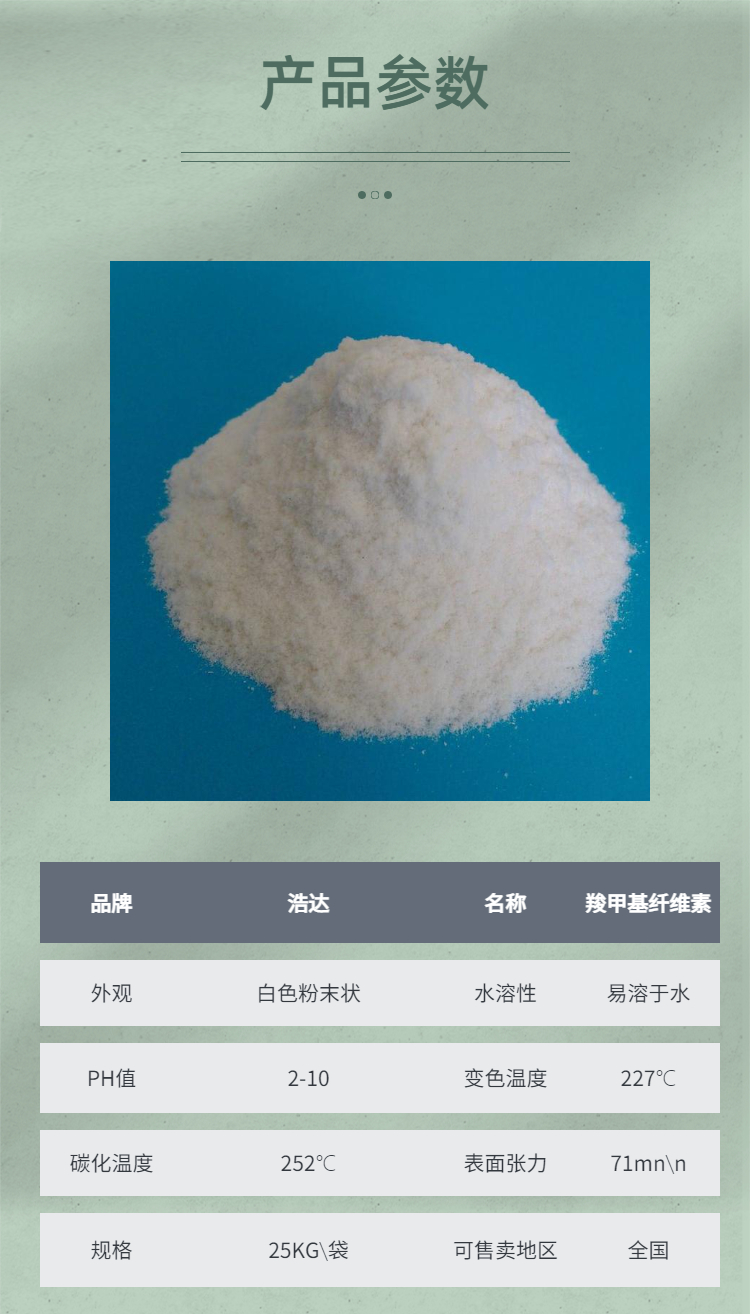 HAODA Carboxymethyl cellulose CMC chemical size high viscosity low viscosity thickener