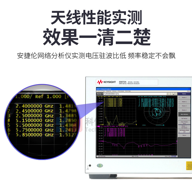 2.4G/5.8 dual band desktop antenna 6DB omnidirectional high gain Wireless network interface controller WIFI router sucker antenna