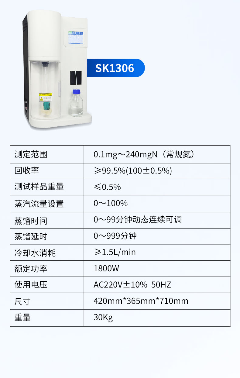 Tianhong fully automatic Kjeldahl nitrogen analyzer TH-SK12 domestically produced fully automatic Kjeldahl nitrogen analyzer