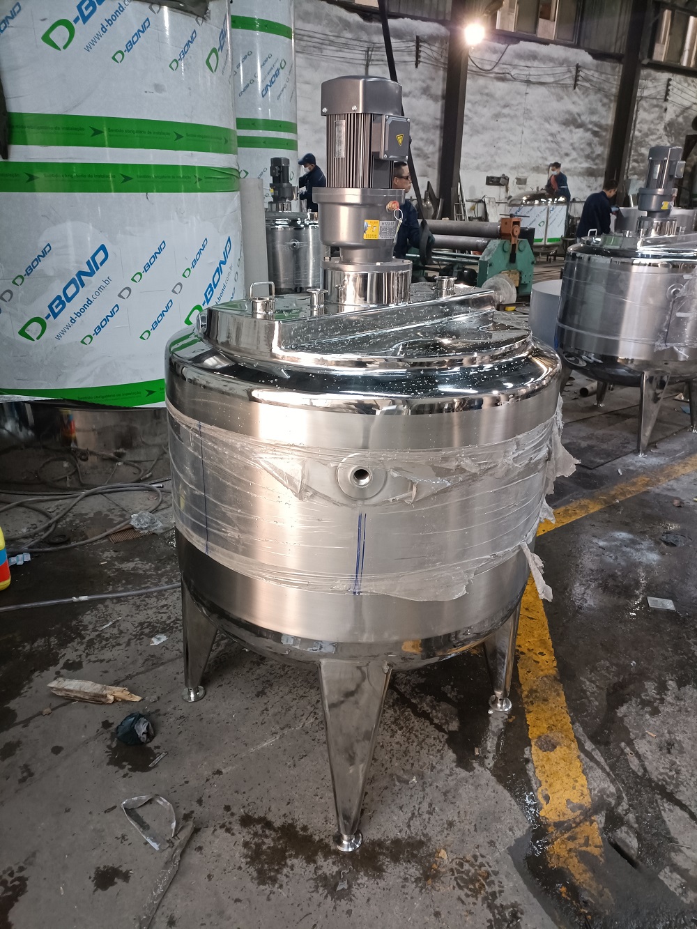 Maitai stainless steel mixing tank, single layer, double layer, multiple heating methods, exquisite workmanship, and simple operation