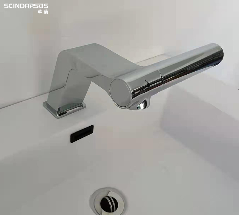 All copper infrared automatic sensing 2-in-1 hand washing and hand drying integrated public bathroom basin intelligent hand cleaning