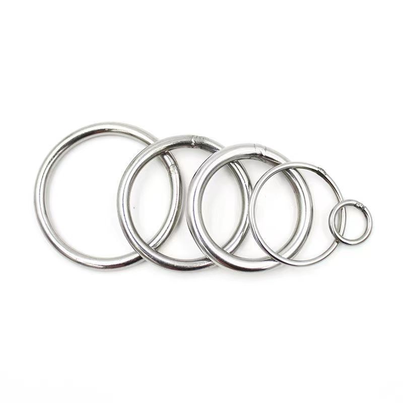 304 stainless steel solid circular ring, steel ring, O-ring, fishing net ring, welded iron ring, circular pipe ring