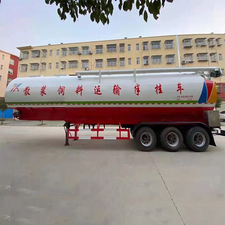 Duoshi Star JHW9400ZSL bulk feed transportation semi trailer for farm feed distribution truck factory price sales