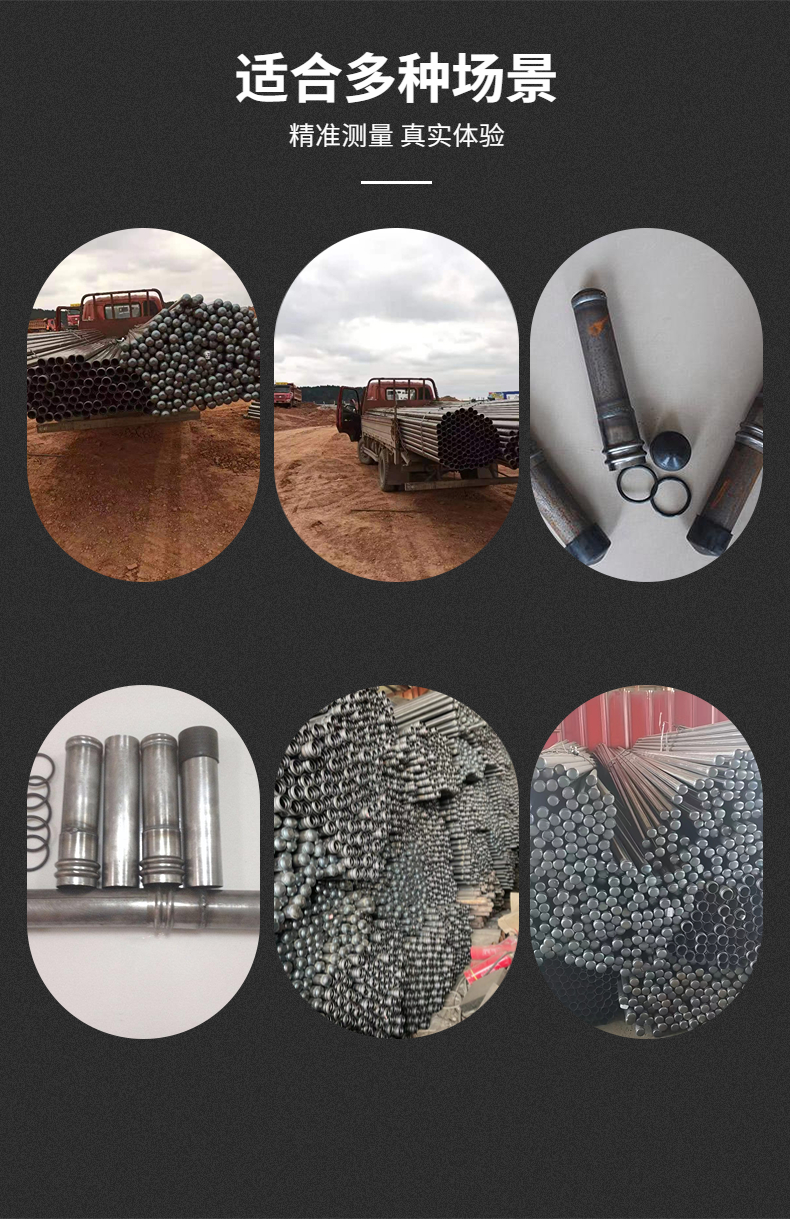 Xinchuan Tuo manufacturer provides 50 57 pile foundation testing acoustic testing pipes with strong compressive strength and not easy to deform, which is convenient to use on site