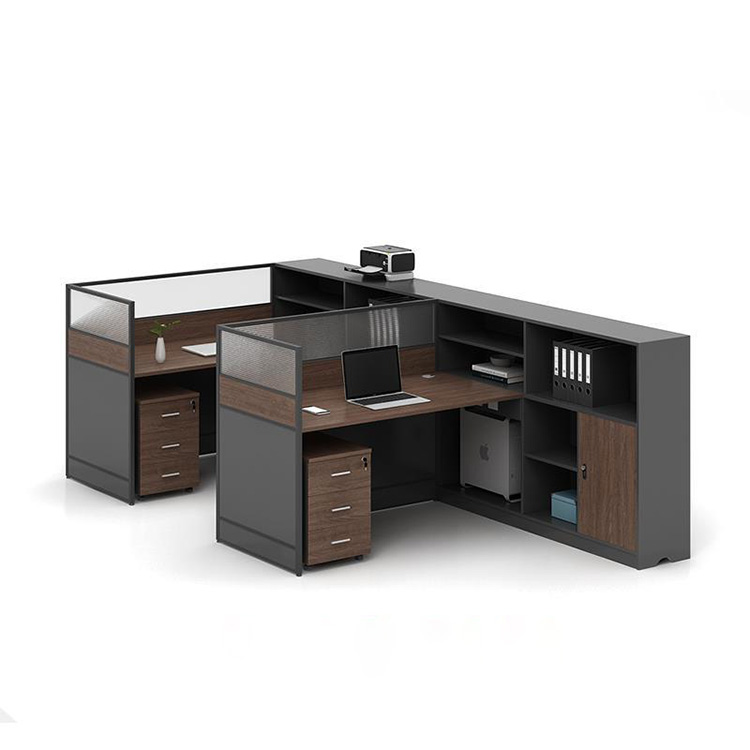 Simple modern screen card office furniture, staff desk, office desk and chair combination