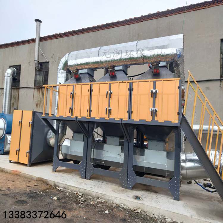 Customized catalytic combustion waste gas treatment equipment, activated carbon adsorption and desorption environmental protection device, 10000 air volume