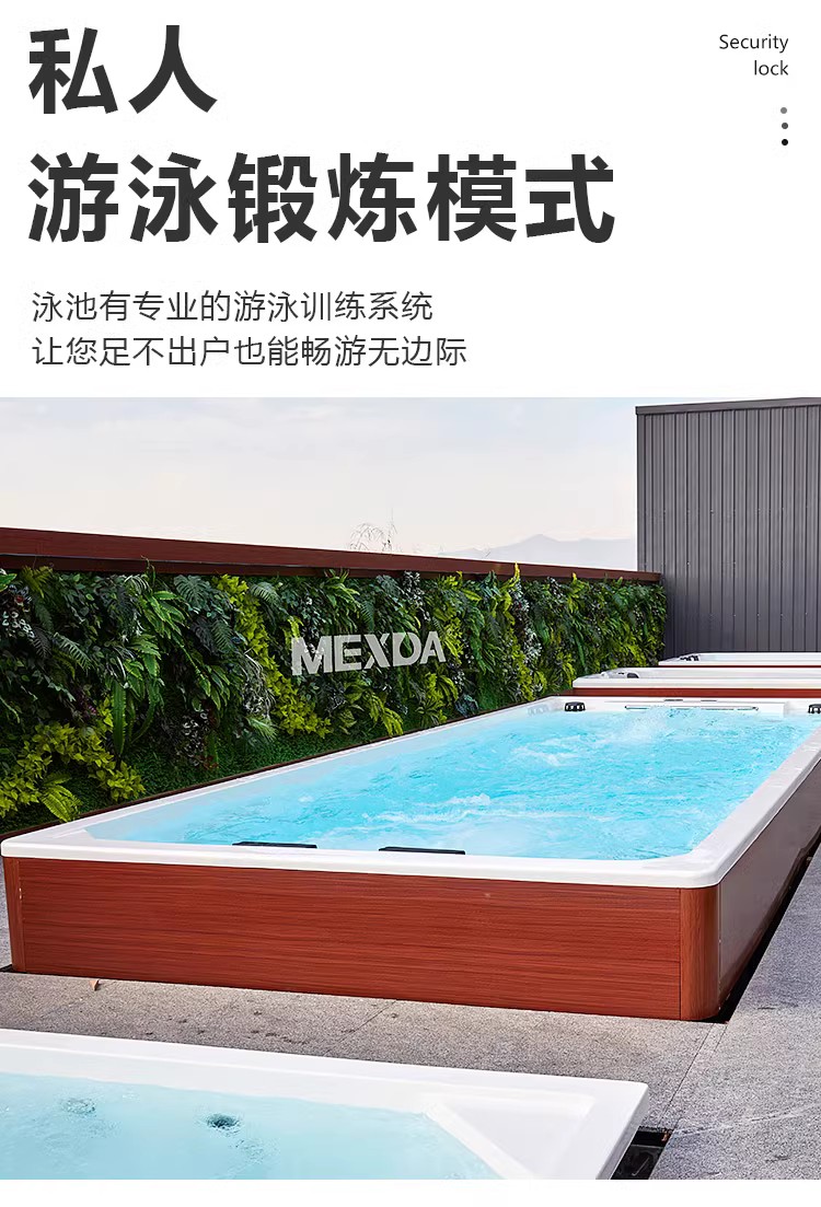 Outdoor swimming pool, garden swimming pool, household surfing, constant temperature heating, massage, courtyard, adult large bathtub, circulating filtration