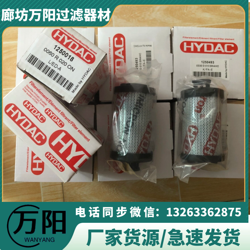 Wanyang Supply HYDAC Hedeke 0060R010ON 1250263 Thin Oil Station Hydraulic Oil Filter Element