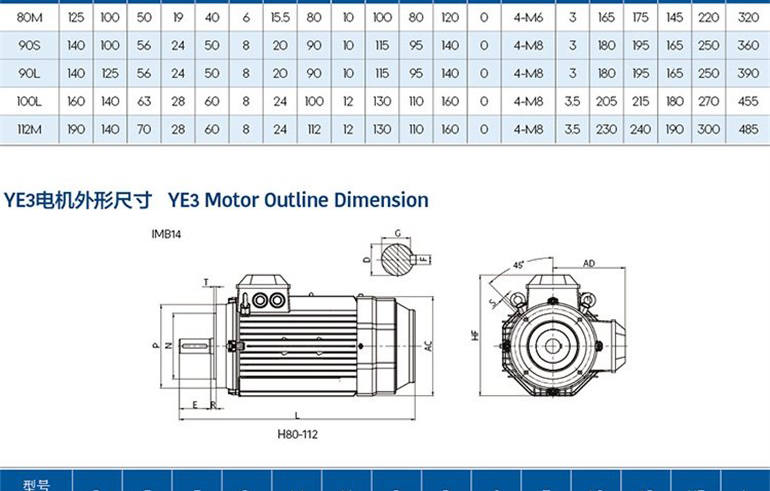 Sigma YE3 series three-phase asynchronous energy-saving motor YE3-315M-6-pole 90KW-380V-IP55-50HZ