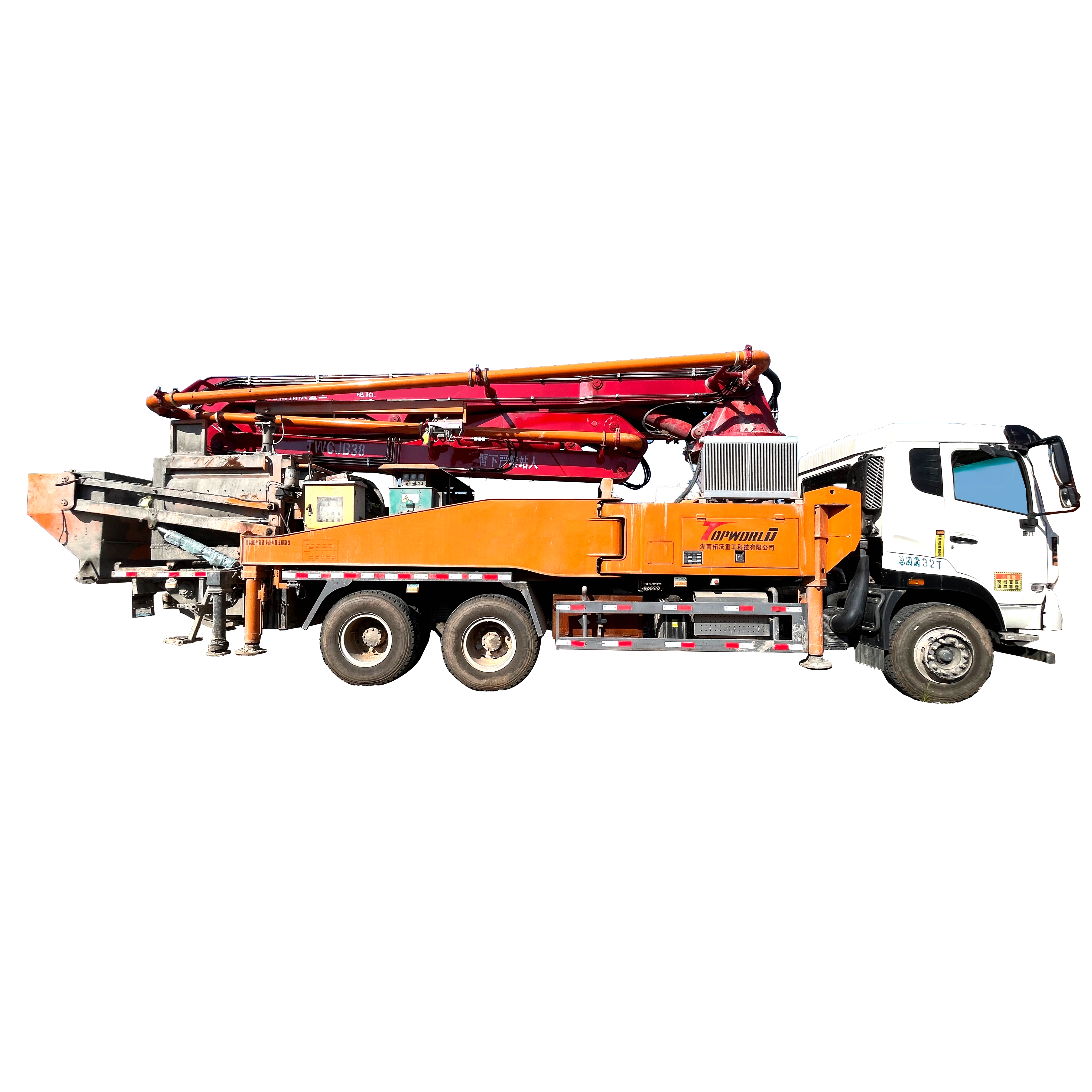 38 meter mixing day pump truck integrated machine Tuowao mixing pump truck second-hand day pump with mixing 90% new package delivered home