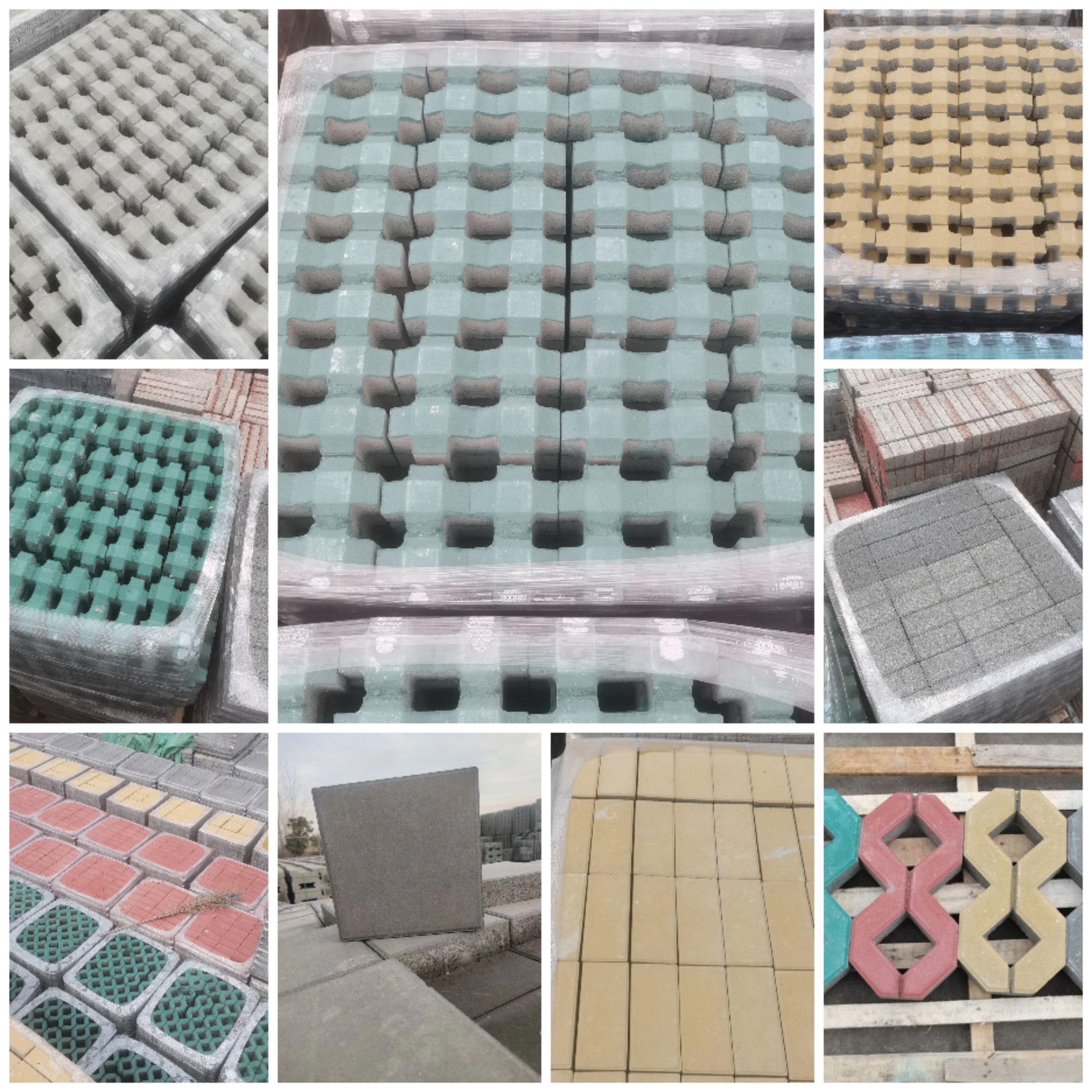 Imitation stone road edge, artificial road tooth stone road, flat stone road side, grass brick module brick, eight shaped lawn