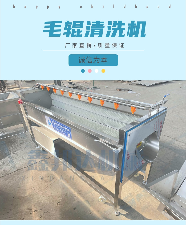 Xinbangda Fish Scaling Cleaning Machine Stainless Steel Codonopsis Ginseng Potato Hair Roller Cleaning and Peeling Machine