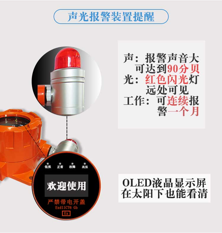 Chenjing toxic gas detection alarm, nitrogen dioxide detection alarm, gas detector