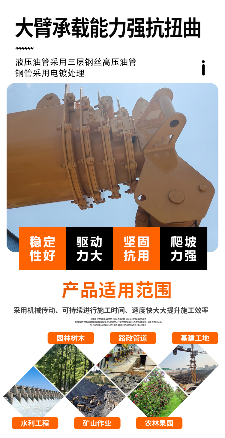 Dongfeng Dolika Blue Brand Truck Crane Hydraulic Lifting Crane Full Hydraulic Transmission Project