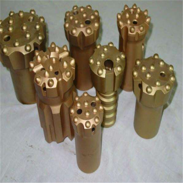 Thread connection ball tooth drill bit, down hole column tooth drill bit Φ 30-65 Hard and Brittle Rock Dry Wet Wet Drilling