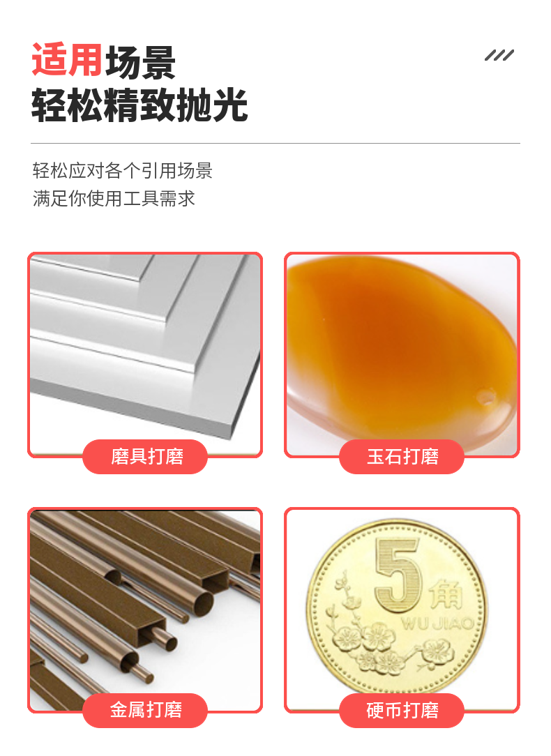 Wool wheel, jade ware, wood polishing and grinding head accessories, wood mirror polishing wheel, grinding head, small