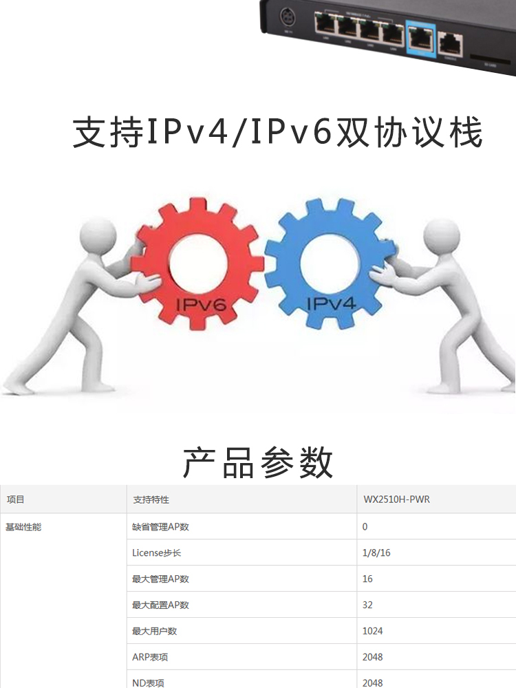 Huasan Main Network Series H3C WX2510H-PWR Multi Service Gateway Routing Gigabit AC Enterprise Wireless Controller