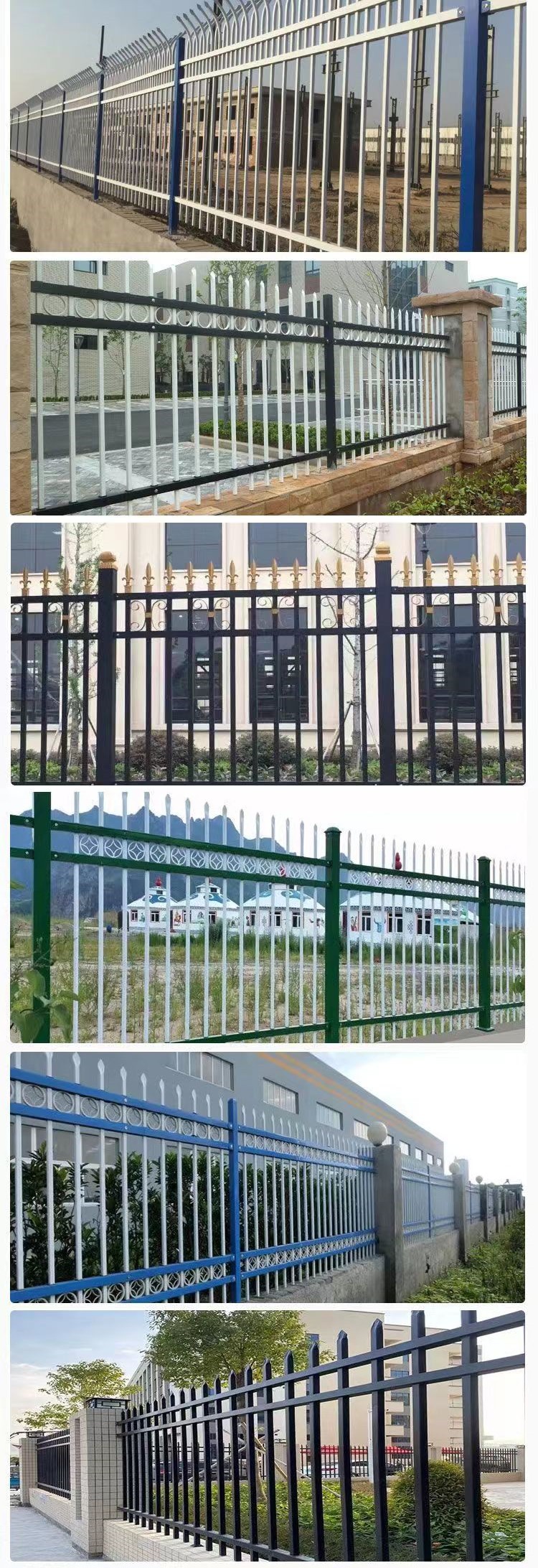 Manufacturer of zinc steel protective mesh, PVC fence, iron isolation mesh for outdoor courtyards of residential schools, villas, and fences