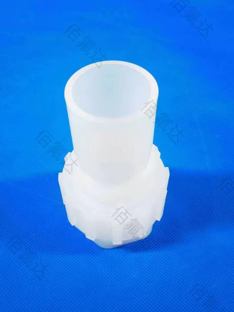 HDPE thick pipe PFA ferrule connector, semiconductor photovoltaic special straight expansion ferrule type connector supplied by the manufacturer