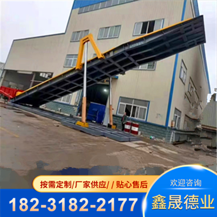 Fully automatic grain hydraulic flipping machine for grain storage lifting Large remote control rear flipping unloading platform can be customized