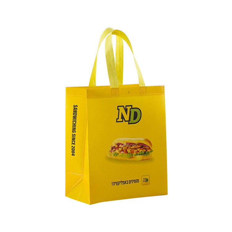 Takeout food packaging bag, hamburger, french fries, hot dog tote bag, non-woven fabric packaging bag